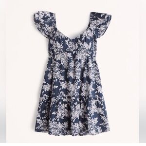 NWT A&F Flutter Sleeve Mini Dress